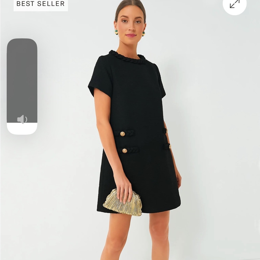 Dark Green Tweed Jackie Dress - large - Tuckernuck